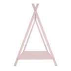 Lit cabane simple, cadre de lit en métal avec tente, lit cabane au sol avec lattes pour enfants, filles, garçons, aucun sommier tapissier requis