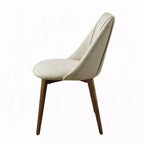 Lot de 2 chaises de salle à manger Royal Hampton, tissu beige, pieds fuselés marron