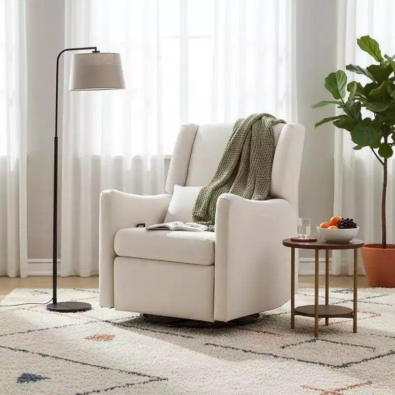 Fauteuil inclinable et pivotant Polibi Modern Wingback Glider