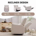 Fauteuil inclinable et pivotant Polibi Modern Wingback Glider