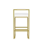 Okak Tabourets de Bar Rembourrés en Velours Lot de 2, Tabourets de Comptoir de Cuisine Modernes avec Assise Carrée pour Îlot de Cuisine, Salle à Manger