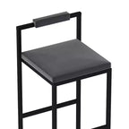 Okak Tabourets de Bar Rembourrés en Velours Lot de 2, Tabourets de Comptoir de Cuisine Modernes avec Assise Carrée pour Îlot de Cuisine, Salle à Manger