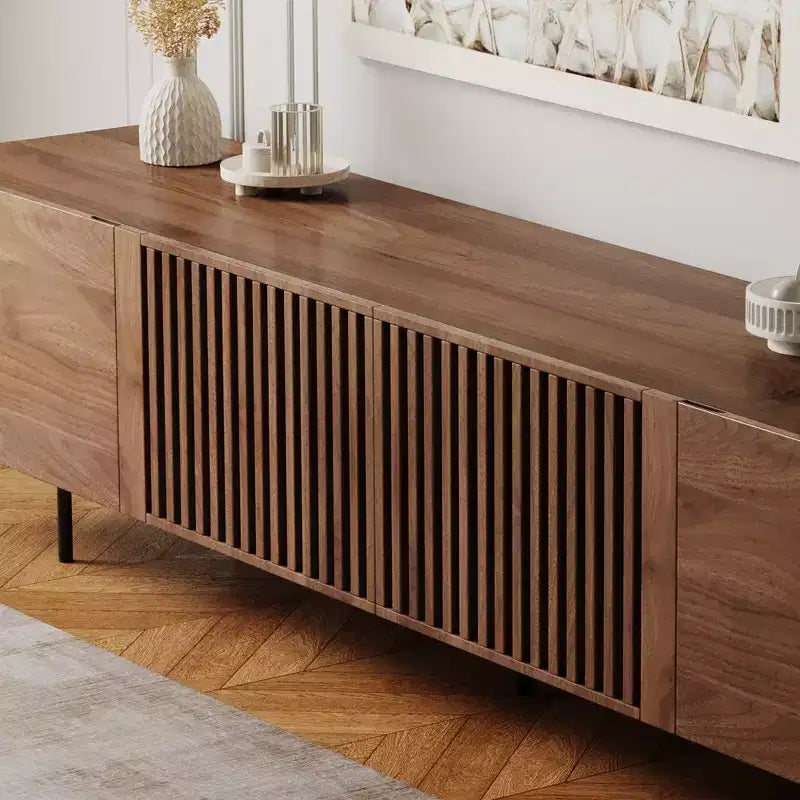 Meuble TV et consoles multimédias Luck Live Farmhouse 94.48 avec grand espace de rangement