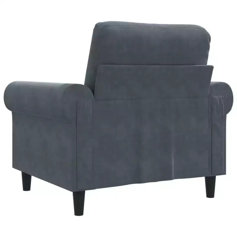 vidaXL Fauteuil club rembourré en velours pour salon