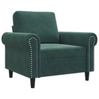 vidaXL Fauteuil club rembourré en velours pour salon