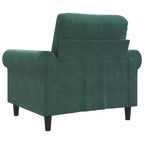 vidaXL Fauteuil club rembourré en velours pour salon