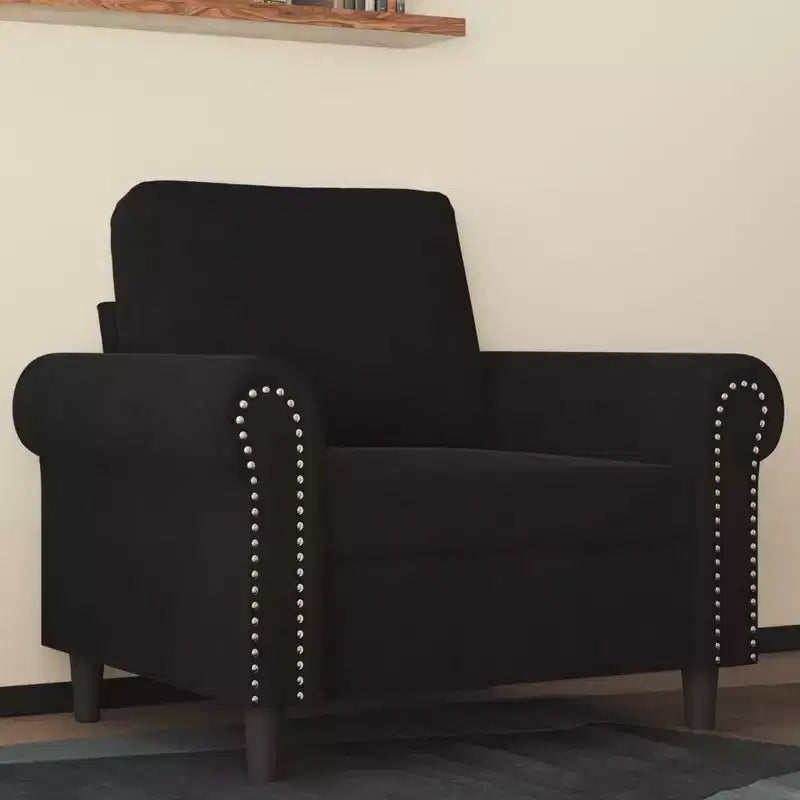 vidaXL Fauteuil club rembourré en velours pour salon