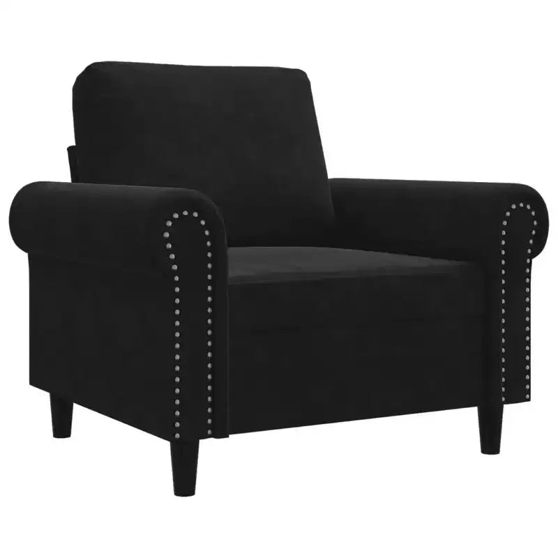 vidaXL Fauteuil club rembourré en velours pour salon