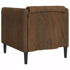 vidaXL Fauteuil canapé en similicuir suédé marron