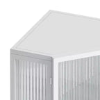 Meuble de rangement pour salle de bain Okak, armoire de coin au sol moderne avec porte en verre trempé et 2/3 étagères pour salon, bureau à domicile