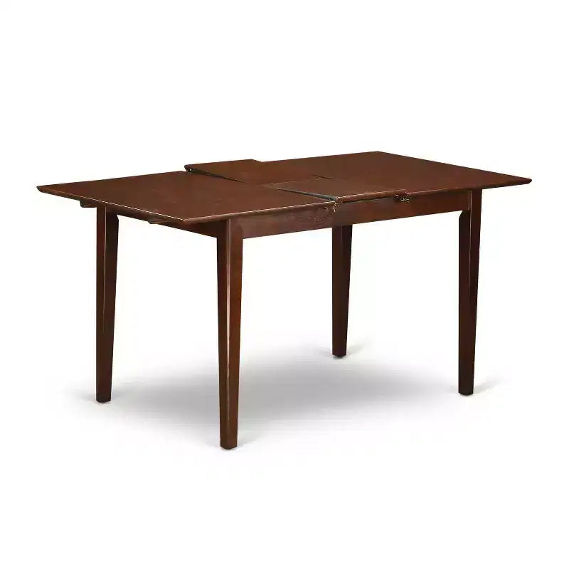 Ensemble de salle à manger rectangulaire 5 pièces en acajou massif – Pour 4 personnes