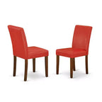 Ensemble table à manger ronde pour 4 – Table sur pied de 42 pouces et chaises Firebrick – Sérénité balnéaire