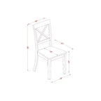 Ensemble Table et Chaises de Cuisine - Ensemble de Salle à Manger 5 Pièces Style Antique Blanc Lin