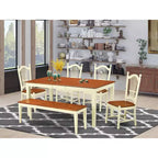 Ensemble de salle à manger Hollywood Regency - Table et chaises de cuisine - Meubles de salle à manger élégants