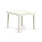 HomeStock 5-Pc Linen White Finish Solid Wood Top - Dining Room Set - Seats 4