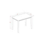 Ensemble de salle à manger hauteur comptoir - Table et chaises 3 pièces - Style sud-ouest - Table de 30x48 pouces