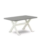 HomeStock Table de salle à manger 6 pièces avec plateau en bois massif finition chêne naturel, 1 banc et 4 chaises