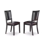 Ensemble dînette rond - Table de cuisine avec 4 chaises - Ensemble de salle à manger moderne