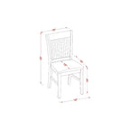 Ensemble petite table de cuisine et 4 chaises - Table à manger à rallonges 42 pouces, finition chêne