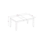 Ensemble de table à manger rectangulaire avec chaises de cuisine - Table de salle à manger moderne pour la maison