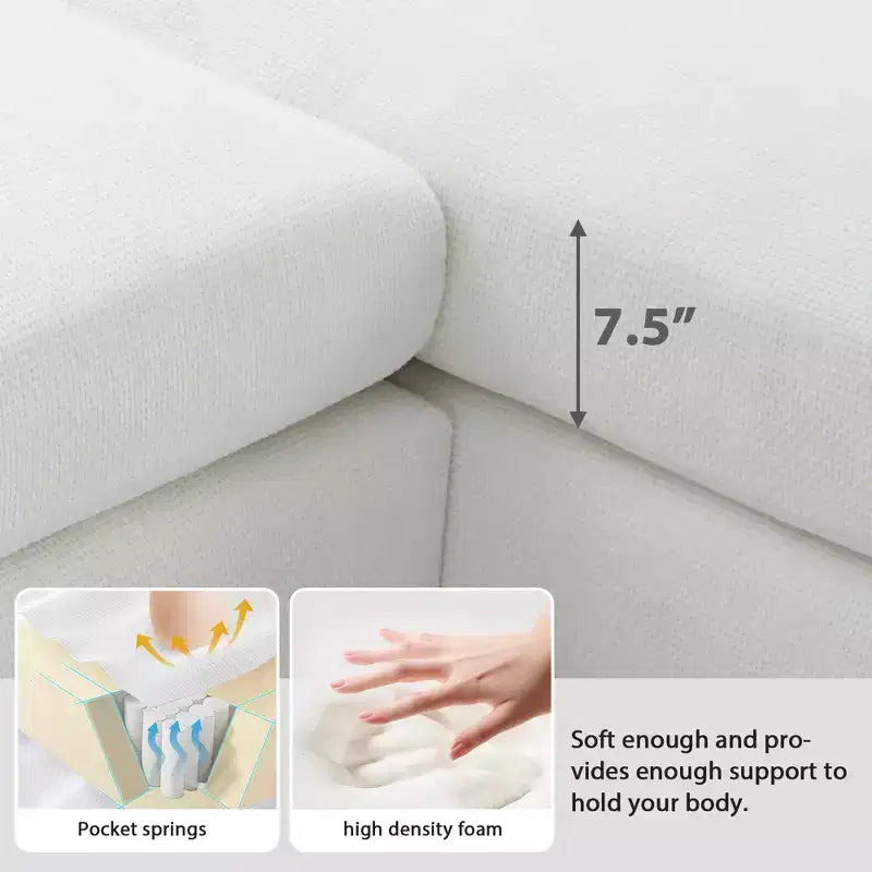 Canapé d'angle moderne surdimensionné EHMKNP - Canapé de luxe 5 places en forme de L en chenille avec méridienne