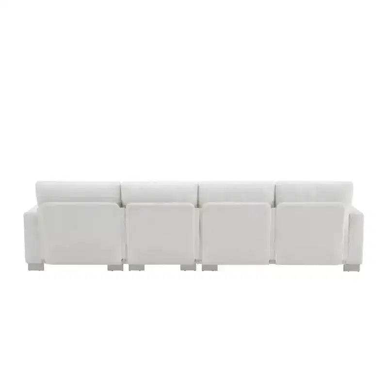 Canapé d'angle moderne surdimensionné EHMKNP - Canapé de luxe 5 places en forme de L en chenille avec méridienne