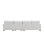 Canapé d'angle moderne surdimensionné EHMKNP - Canapé de luxe 5 places en forme de L en chenille avec méridienne
