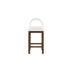 Meridian Furniture, Tabouret de comptoir en velours Conrad