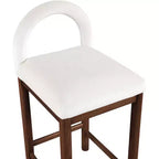 Meridian Furniture, Tabouret de comptoir en velours Conrad