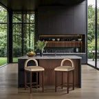 Meridian Furniture, Tabouret de comptoir en velours Conrad
