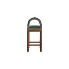 Meridian Furniture, Tabouret de comptoir en velours Conrad