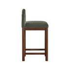 Meridian Furniture, Tabouret de comptoir en velours Conrad