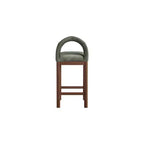 Meridian Furniture, Tabouret de comptoir en velours Conrad