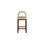 Meridian Furniture, Tabouret de comptoir en velours Conrad