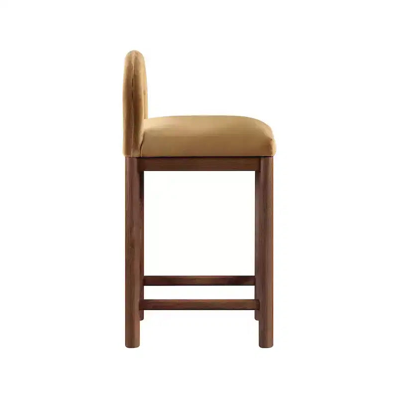Meridian Furniture, Tabouret de comptoir en velours Conrad