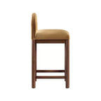 Meridian Furniture, Tabouret de comptoir en velours Conrad