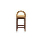 Meridian Furniture, Tabouret de comptoir en velours Conrad