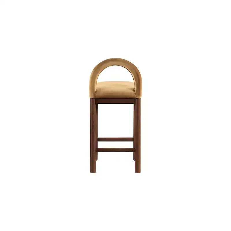 Meridian Furniture, Tabouret de comptoir en velours Conrad