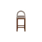 Meridian Furniture, Tabouret de comptoir en velours Conrad