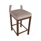 Meridian Furniture, Tabouret de comptoir en velours Conrad