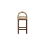 Meridian Furniture, Tabouret de comptoir en velours Conrad