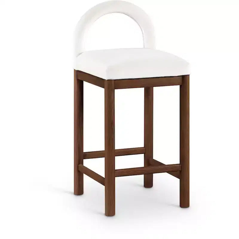Meridian Furniture, Tabouret de comptoir en velours Conrad