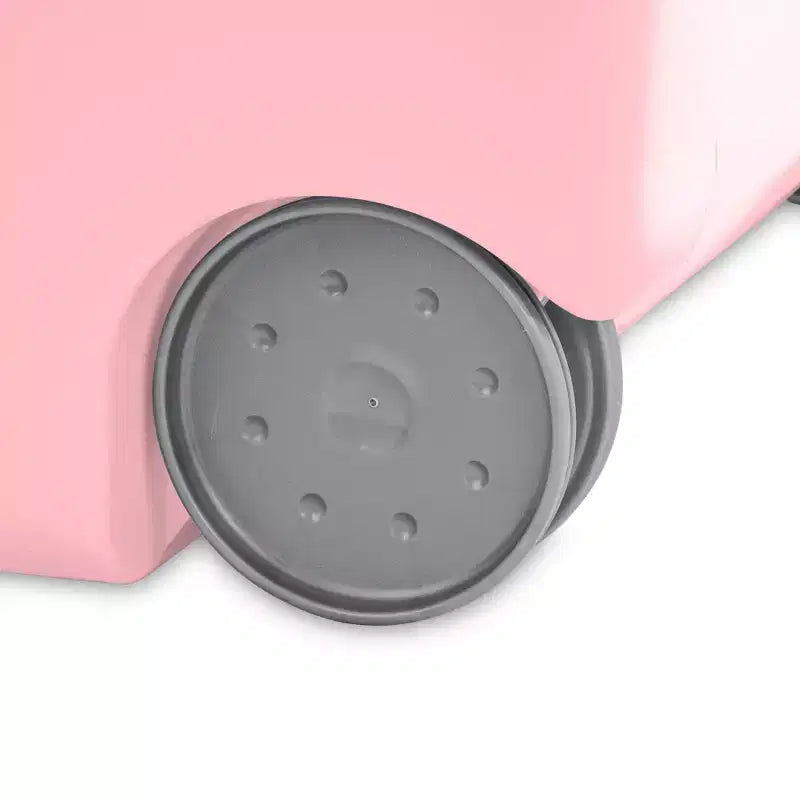 Sterilite Ultra Panier à linge roulant avec couvercle et poignée, givre rose, lot de 3