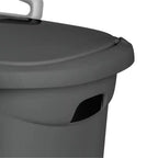 Panier à linge Sterilite Ultra sur roulettes, avec couvercle et poignée, gris plat, lot de 3