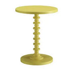 Table d'appoint Royal Hampton avec plateau rond, jaune