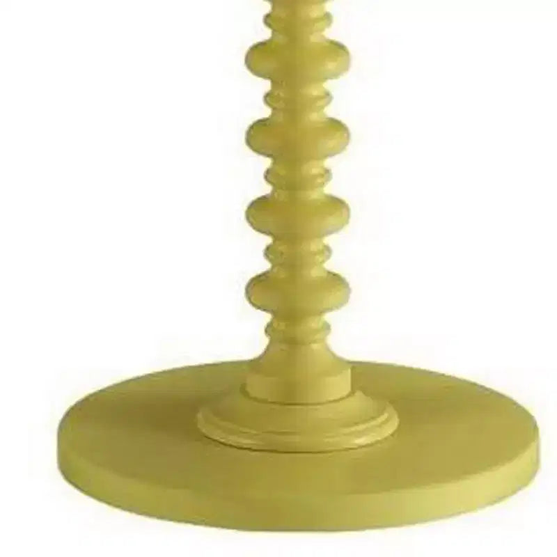 Table d'appoint Royal Hampton avec plateau rond, jaune