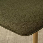 Lot de 6 chaises de salle à manger modernes rembourrées, chaises de cuisine en tissu avec pieds en métal imitation bois pour salle à manger ou coin petit-déjeuner - Panipeachy