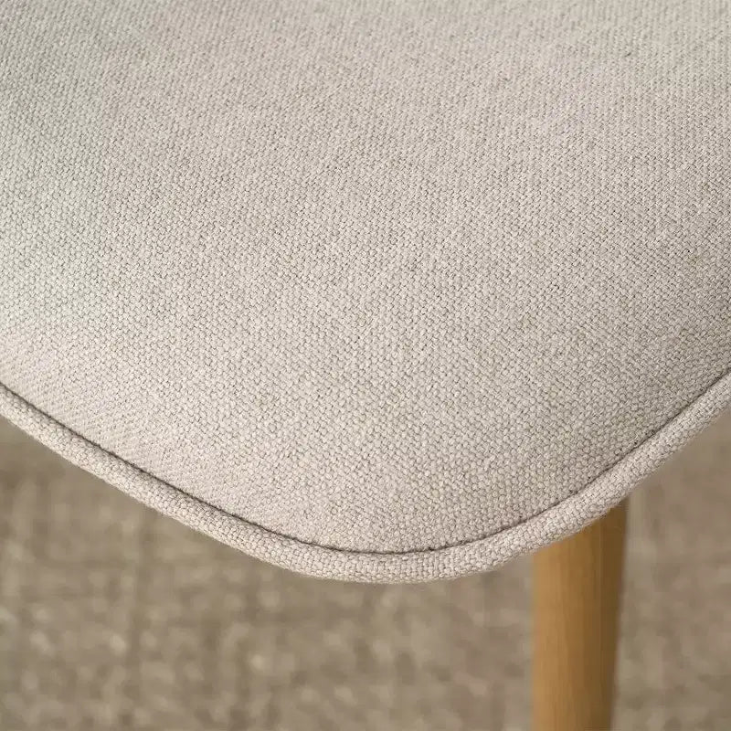 Lot de 6 chaises de salle à manger modernes rembourrées, chaises de cuisine en tissu avec pieds en métal imitation bois pour salle à manger ou coin petit-déjeuner - Panipeachy