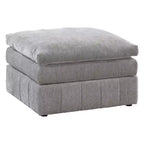 Repose-pieds modulaire Royal Hampton de 33 pouces, siège rembourré moelleux à trois couches, gris