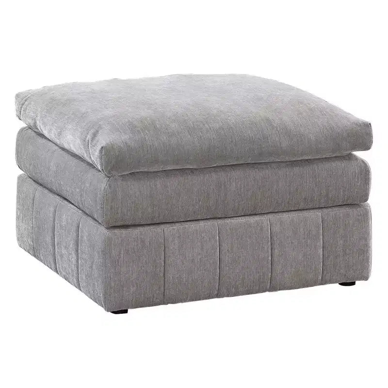 Repose-pieds modulaire Royal Hampton de 33 pouces, siège rembourré moelleux à trois couches, gris